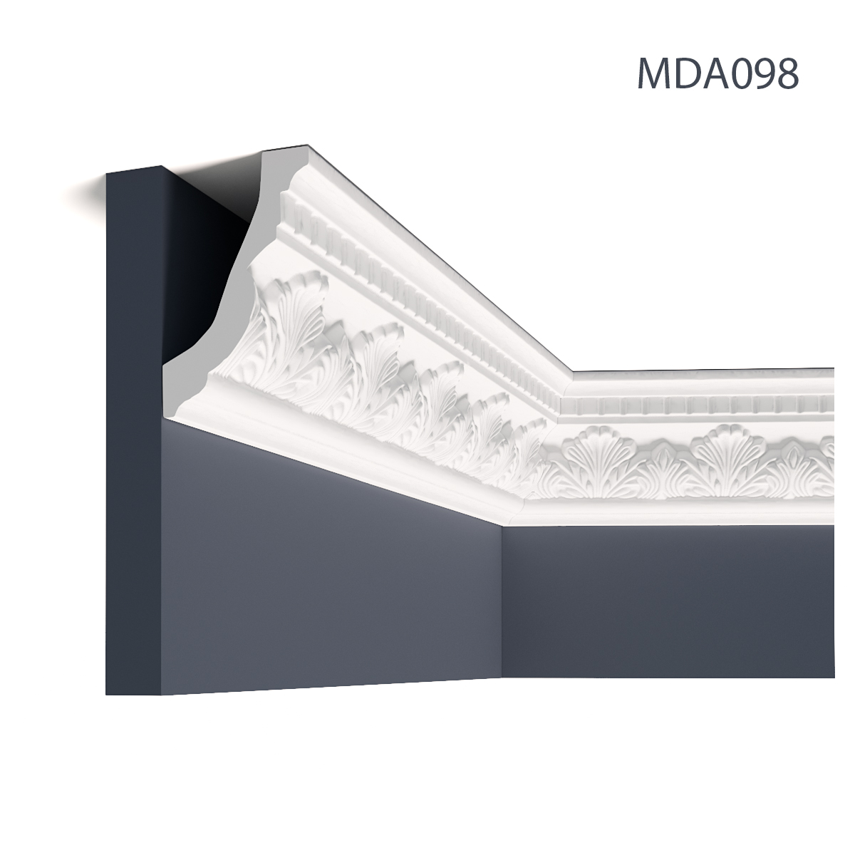 Cornisa decorativa MDA098, 200 X 11.6 X 7.4 cm, Mardom Decor